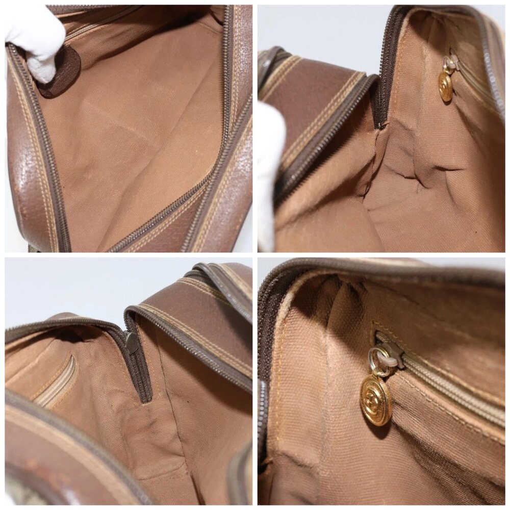 GUCCI GG Supreme Clutch Bag PVC Leather Beige Gold 014 58 6086 Auth bs31128 - Picture 15 of 16